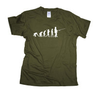 Angler  Evolution  Regular Rundhals Herren T-Shirt BC150 khaki l