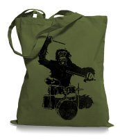 Ma2ca® Gorilla Drummer - Jutebeutel Stoffbeutel...