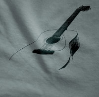 Unplugged Gitarre Rundhals Kinder T-Shirt-white-m