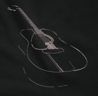 Wandergitarre Unplugged Gitarre  Kapuzenpullover Hoodie-black-s