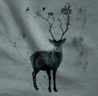 Deer Birds Hirsch Tragetasche / Bag / Jutebeutel WM2