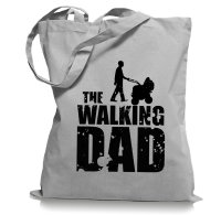 The Walking Dad Papa Vater Tragetasche / Bag / Jutebeutel...