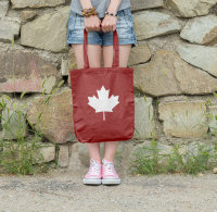 Canada Leaf  Elch Kanada Blatt Tragetasche / Bag / Jutebeutel WM1