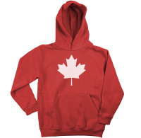 Canada Leaf  Elch Kanada Blatt Kinder Kapuzenpullover Hoodie-red-xxl