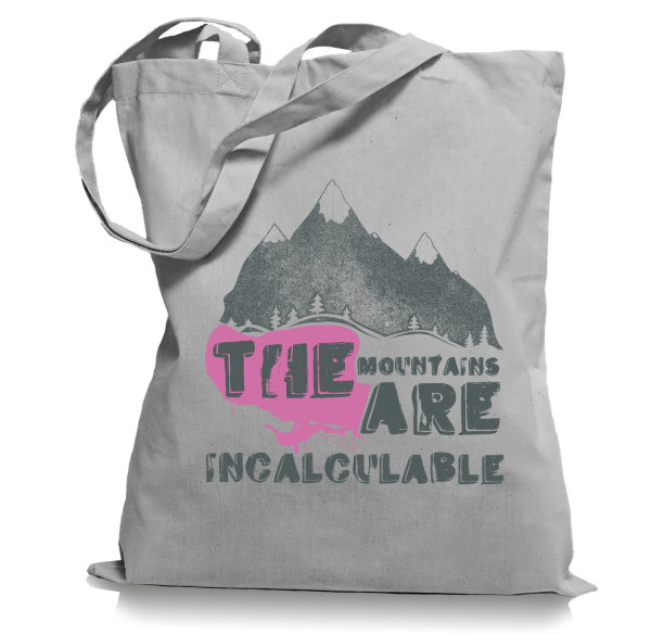 The Mountains Bergsteiger Climb Tragetasche / Bag / Jutebeutel WM1