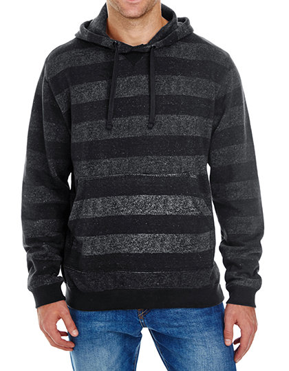 Printed Striped Hoodie Sweatshirt