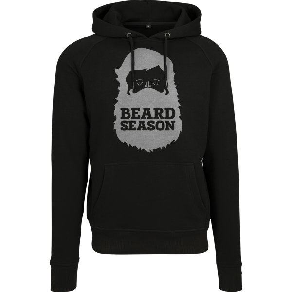 Beard Men Black Hoodie