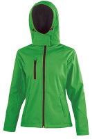 Women´s Performance Hooded Soft Shell Jacket red/black
