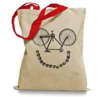 Lustiges Fahrrad Biker Biking Tragetasche / Bag / Jutebeutel WM2
