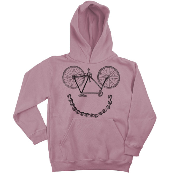 Lustiges Fahrrad Biker Biking Kinder Kapuzenpullover Hoodie-lightpink-s