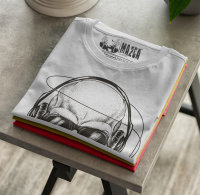 Ma2ca® Skull Headphones DJ Herren Männer M-Fit T-Shirt