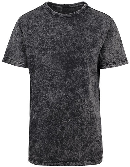 Acid Washed Tee by Build Your Brand Darkgrey White m