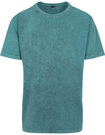 Acid Washed Tee by Build Your Brand Teal Black 3xl