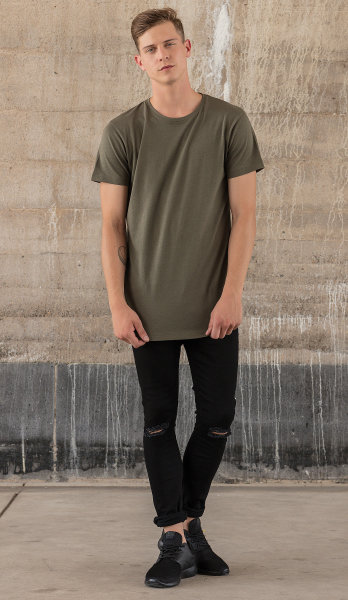 Shaped Long Tee  by Build Your Brand