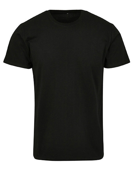 Basic T-Shirt Rundhals by Build Your Brand Black xs