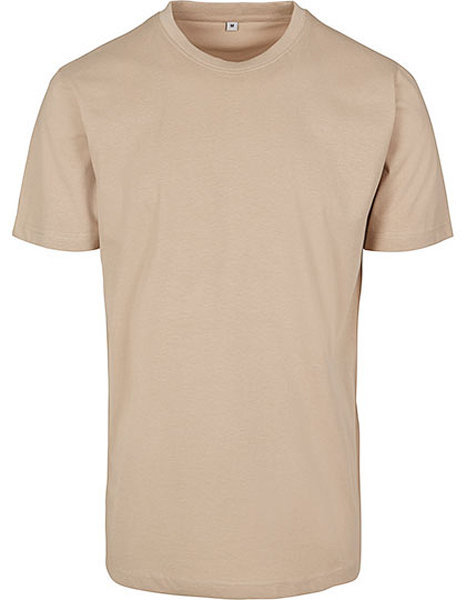 T-Shirt Round Neck  by Build Your Brand Sand 5xl