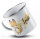Krümelfreude® Fox Fuchs Kindertasse mit Namen Emailletasse Campingbecher Tasse Emaillebecher Kindertasse Becher
