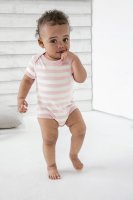 Baby Stripy Bodysuit - Babybody gestreift - lightgrey