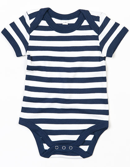 Baby Stripy Bodysuit - Babybody gestreift - navy