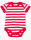 Baby Stripy Bodysuit - Babybody gestreift - red