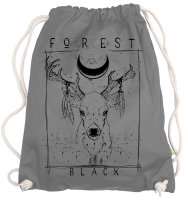 Ma2ca® - Forrest Black Hirsch Deer Gymsac Turnbeutel...