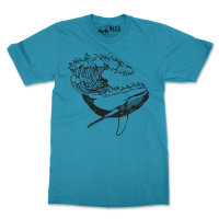 Whale Surfer - Herren M-Fit T-Shirt