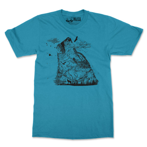 Wolf Mountain - Herren M-Fit T-Shirt
