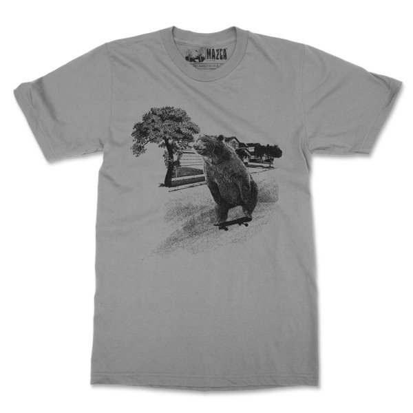 Skater Bear - Herren M-Fit T-Shirt
