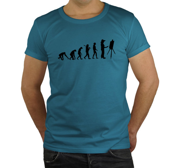 Maler - Künstler Regular Rundhals Evolution  Herren T-Shirt BC150